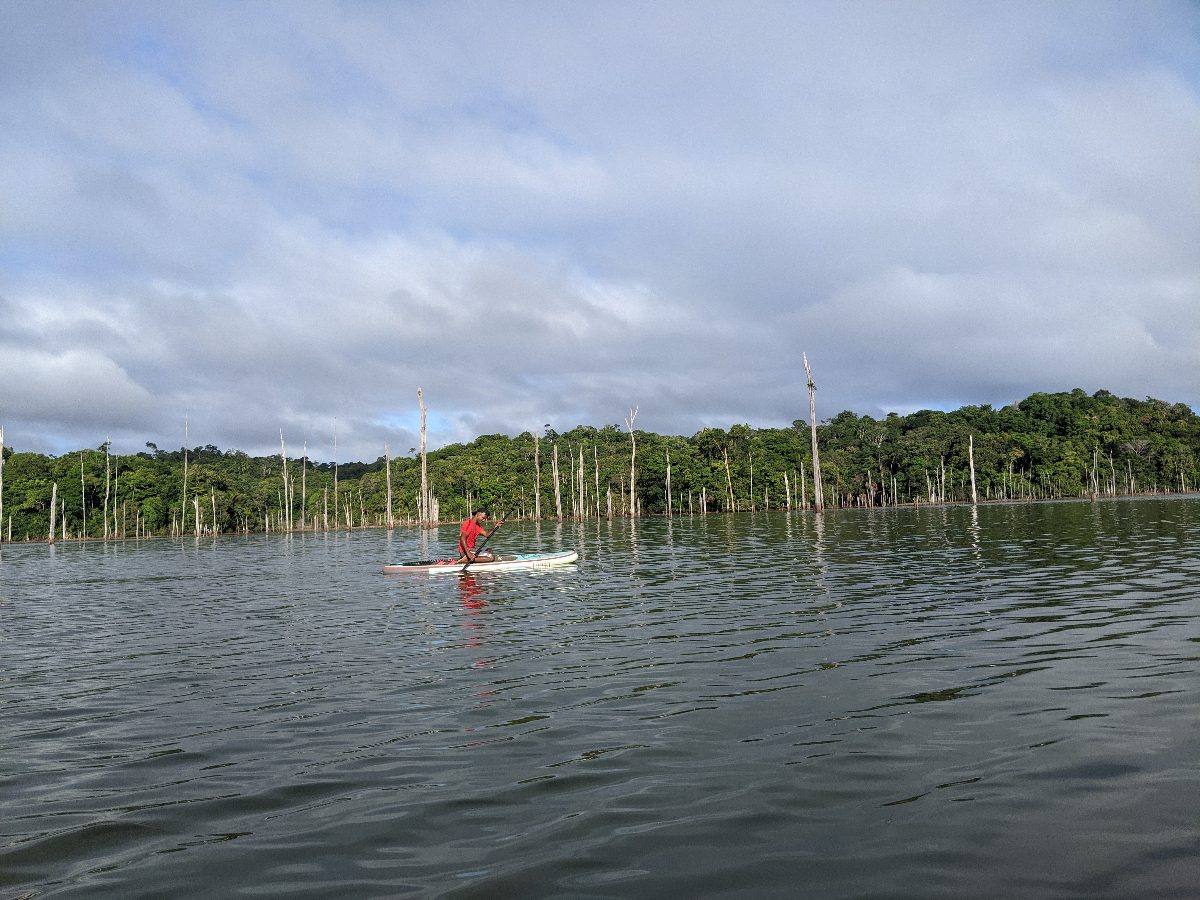 Reservoir canoe or SUP boarding